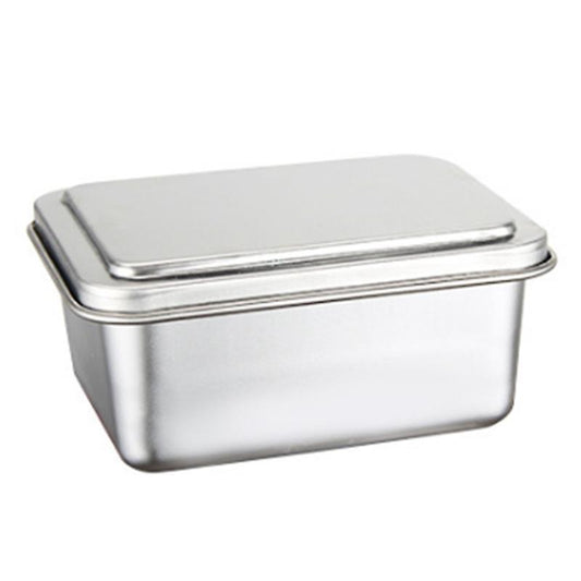 Stainless Steel Fresh-keeping Box with Lid Food Storage Box, B