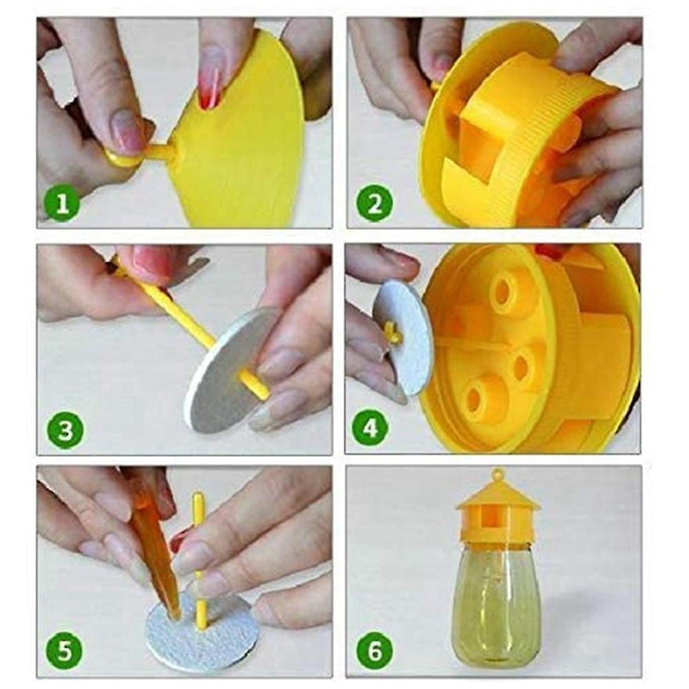 2 Pack Fly Reusable Traps, Fruit Fly Traps Fly Catcher Outdoor