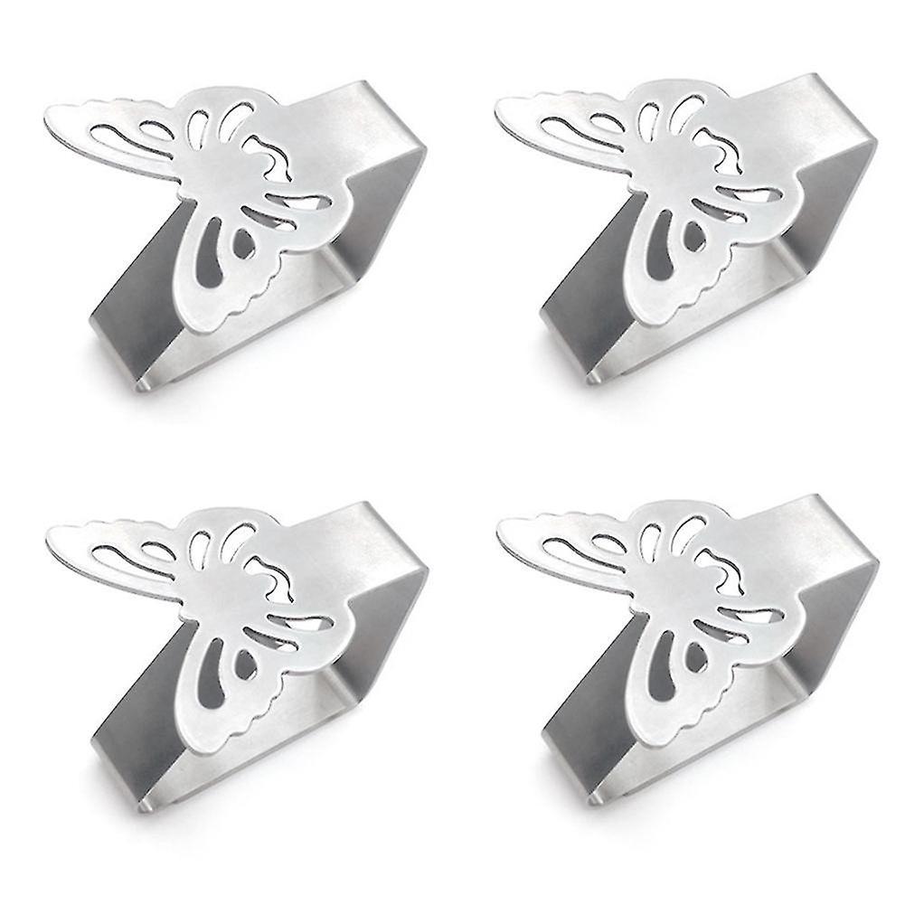 4 Pcs Butterfly-shaped Tablecloth Clamp for Parties and Festivals