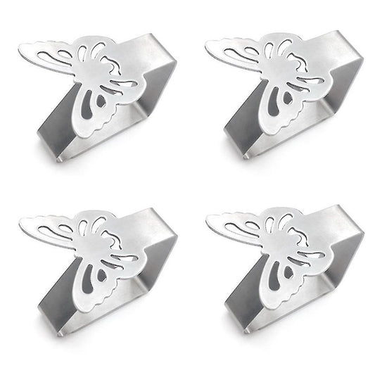 4 Pcs Butterfly-shaped Tablecloth Clamp for Parties and Festivals