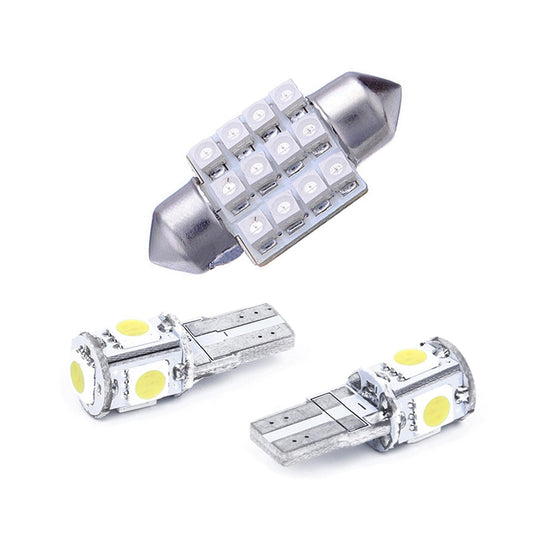 2x Ampoule 5 Led Smd W5w T10 Blanc Xenon Veilleuse Lumiere Voiture