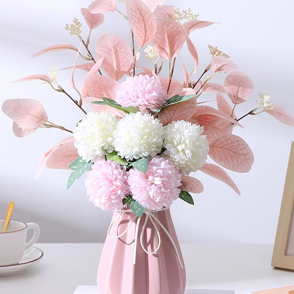 Hydrangea Artificial Flowers Wedding Bouquet Fake Flower(blue White)