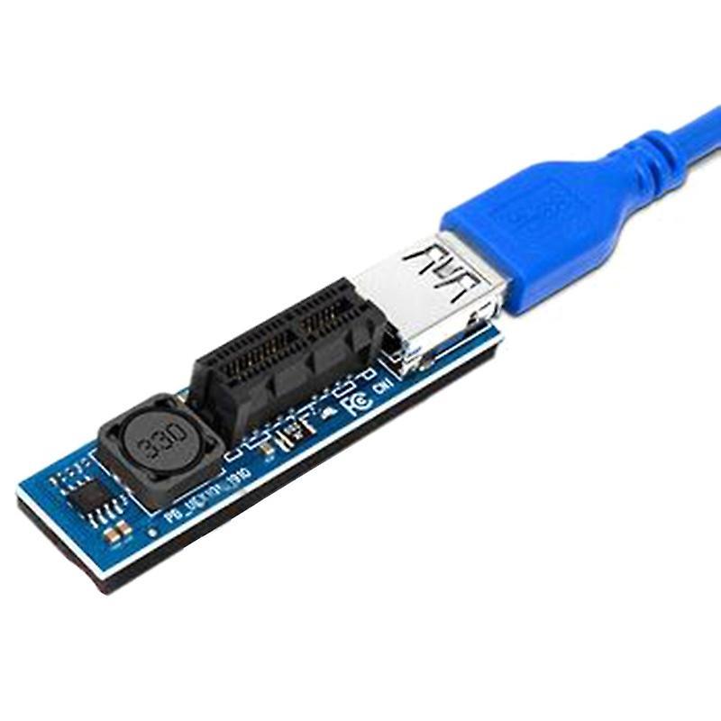 Pci-e Extender Pci E 1x to 1x Riser Usb 3.0 Cable Sata Power Working