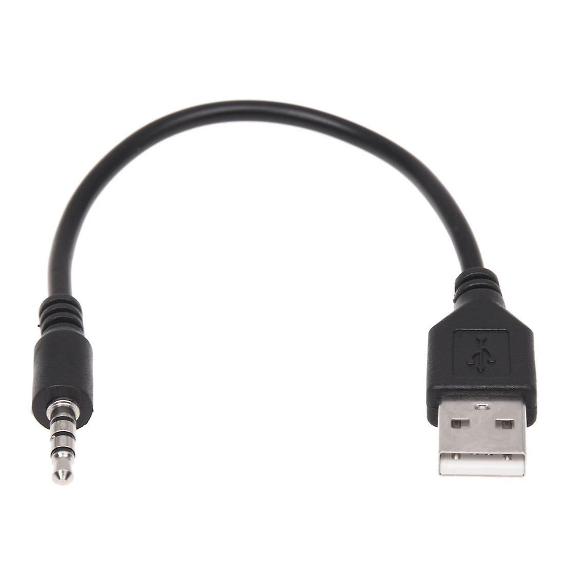 3.5mm Plug Aux Audio Jack to Usb 2.0 Male Charger Cable Adapter Cord