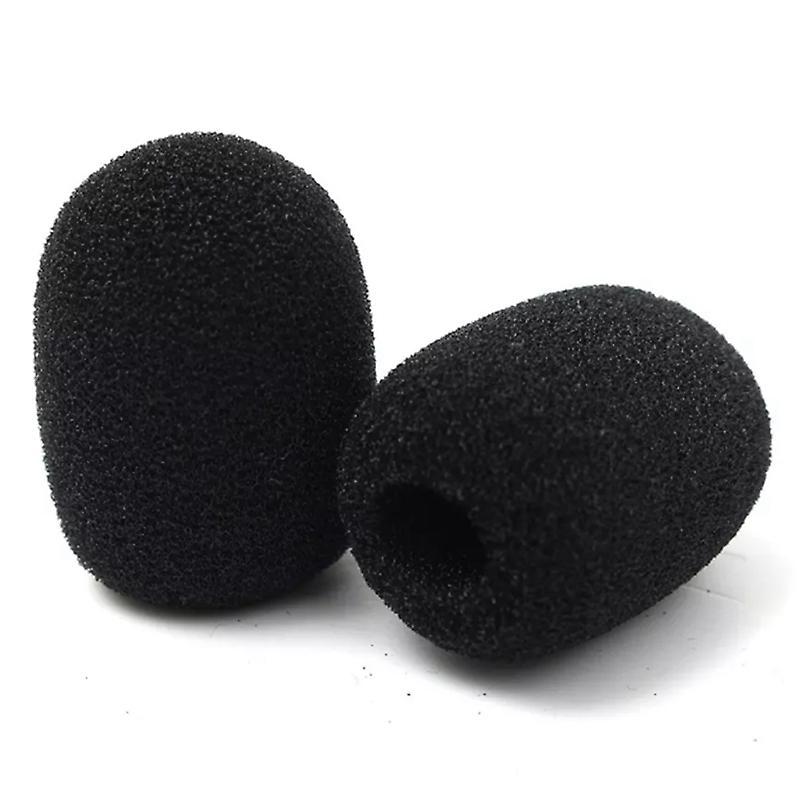100pcs Microphone Headset Grill Windshield Sponge Foam Mic Cover