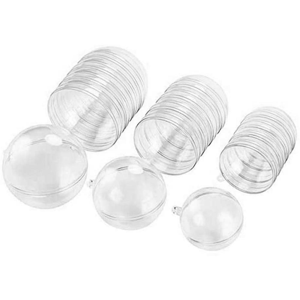30pcs Plastic Christmas Hollow Ball Transparent Candy Packaging Box