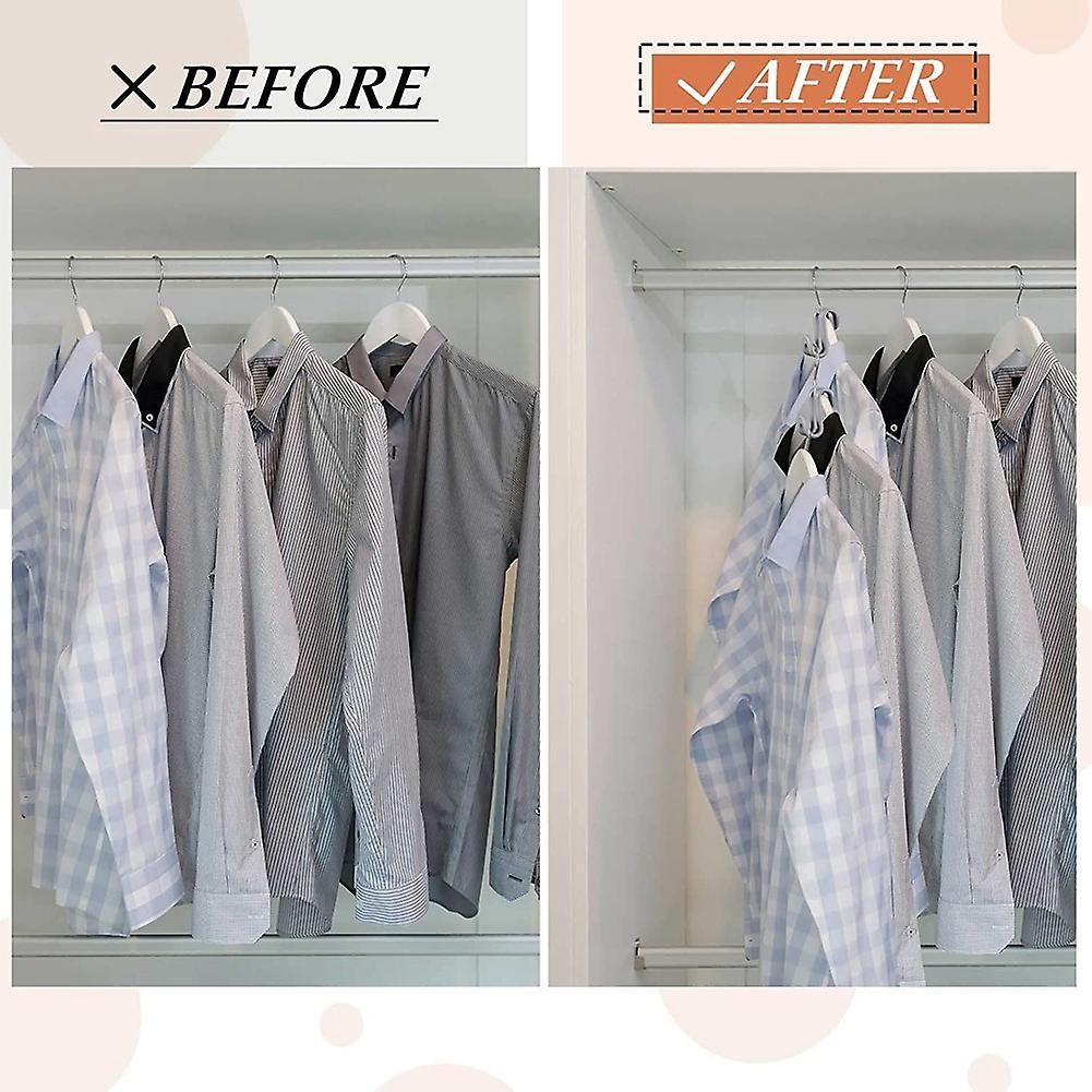 30 Pieces Clothes Hanger Connector Hooks Mini Cascading Hanger Hooks