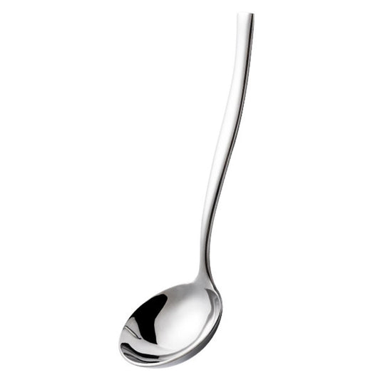 Stainless Steel Roundhead Dessert Spoon Long Handle Spoon Soup Bright