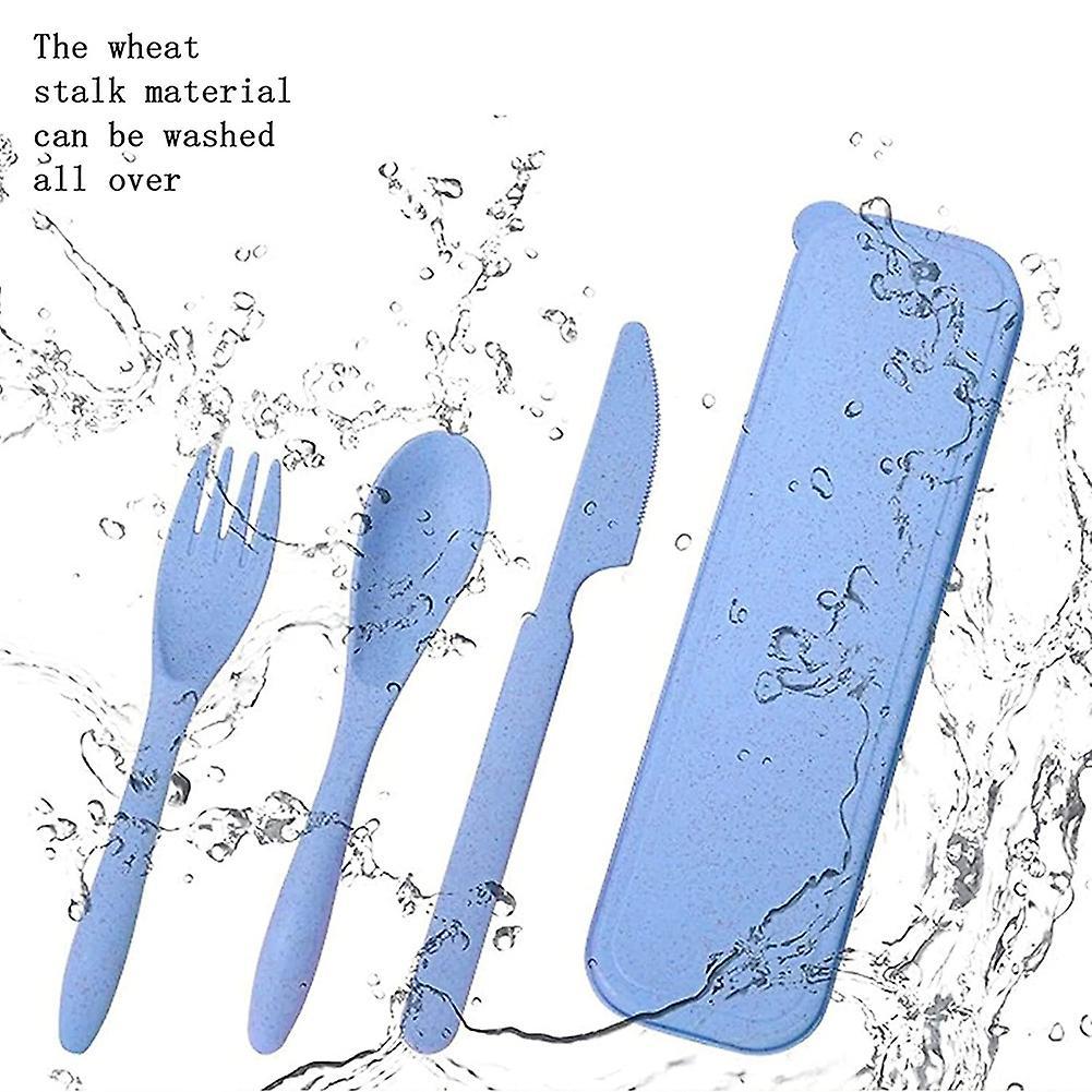 4pcs Reusable Plastic Spoon Cutlery, Portable Camping Cutlery (beige)