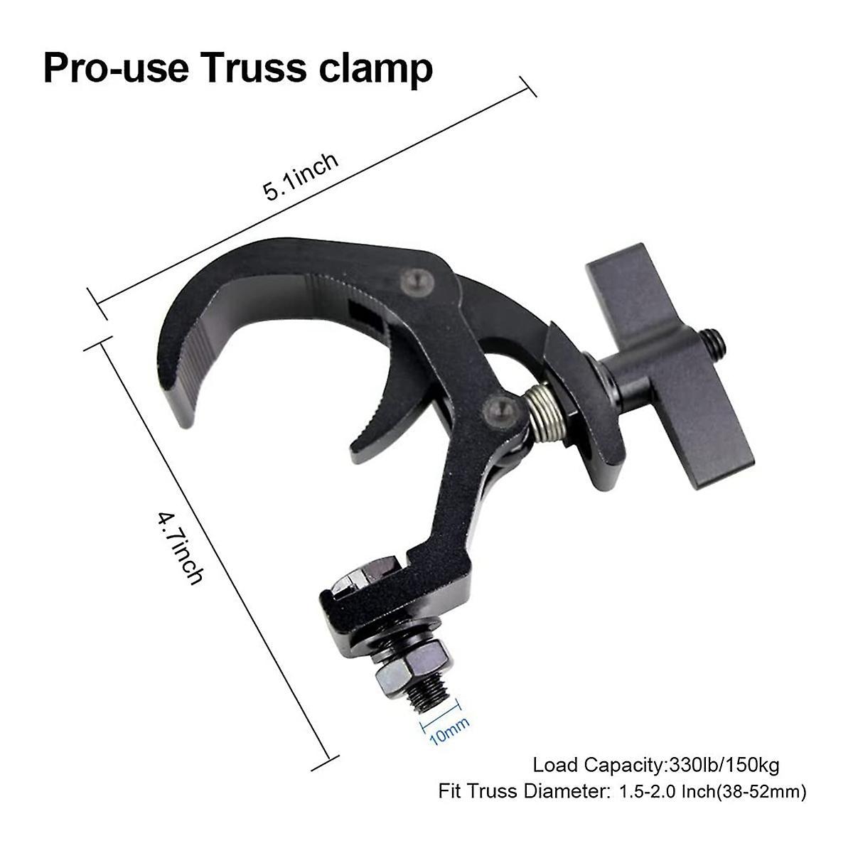 C Clamp Bracket Hook Clamp, 110lb Aluminum Alloy Truss Clamp,4pcs