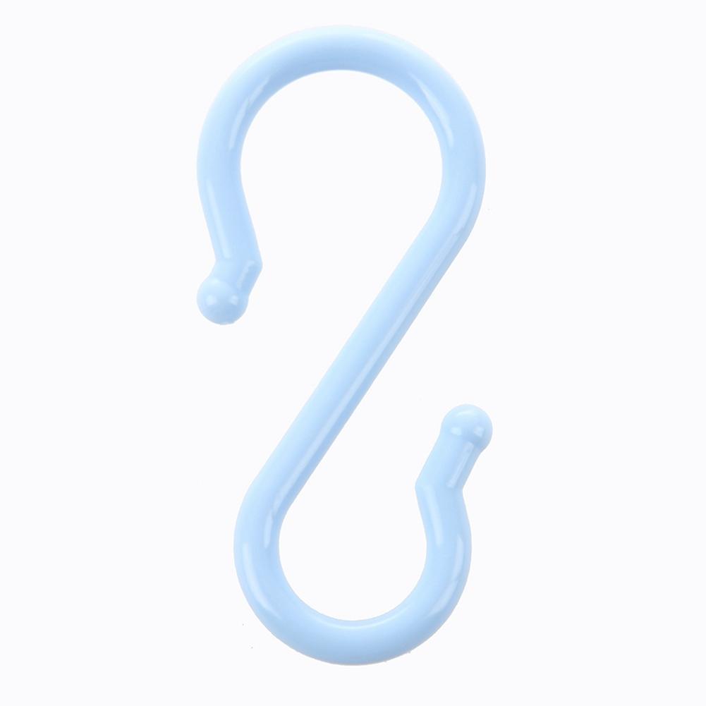 Maya Blue Plastic Punch Cup Bowl S Shaped Hooks 8 Pcs
