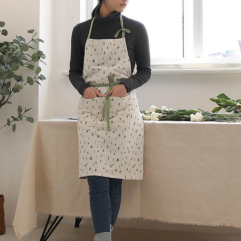 1 Piece Cotton Adjustable Adult Kitchen Apron Cherry Print Apron