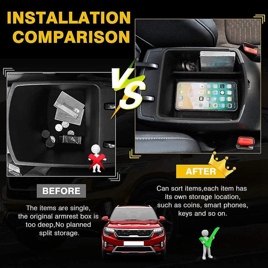 Center Console Organizer Tray Compatible for Kia Seltos 2020 2021