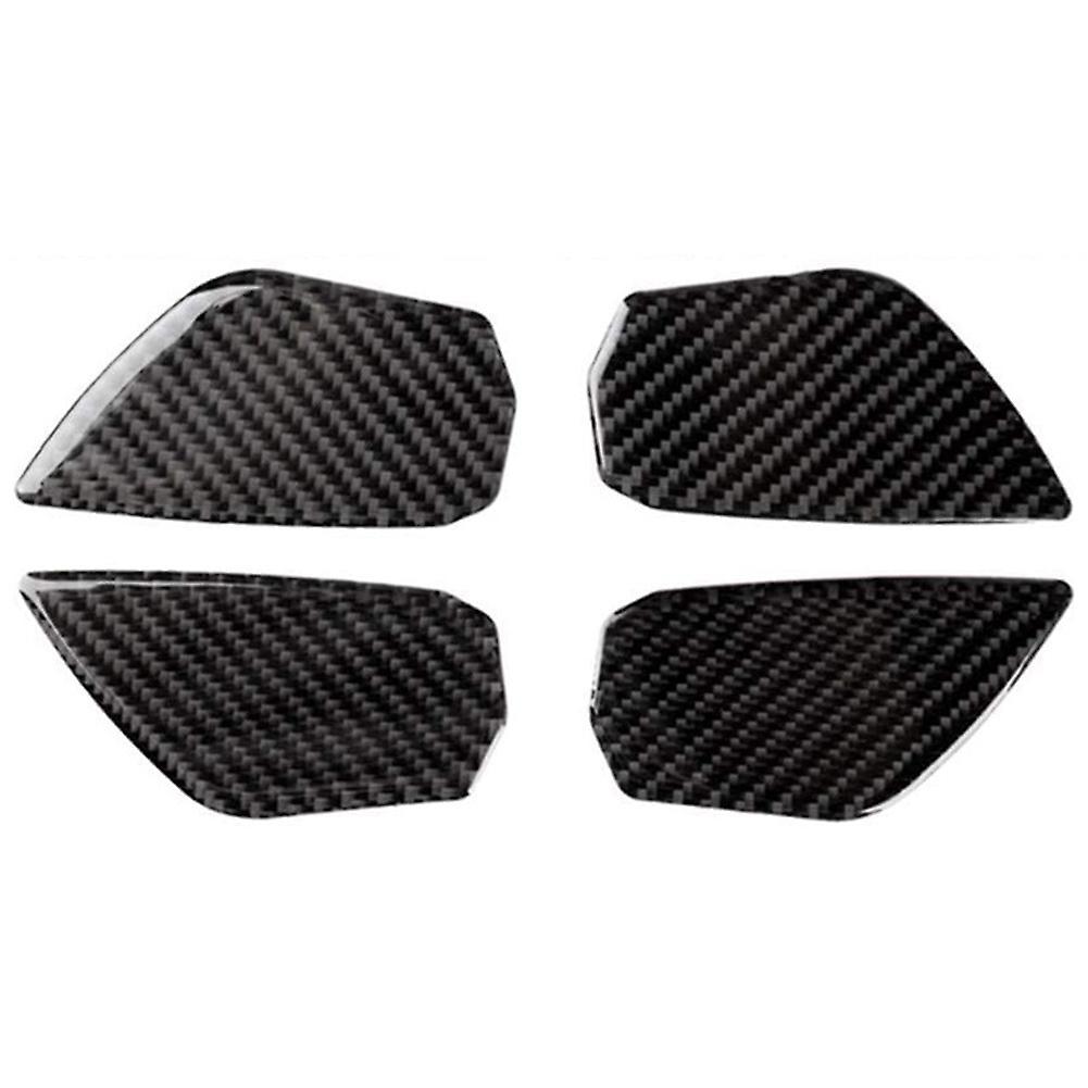 Car Carbon Fiber Door Wrist Trim Inner Door Handle Decoration Cover