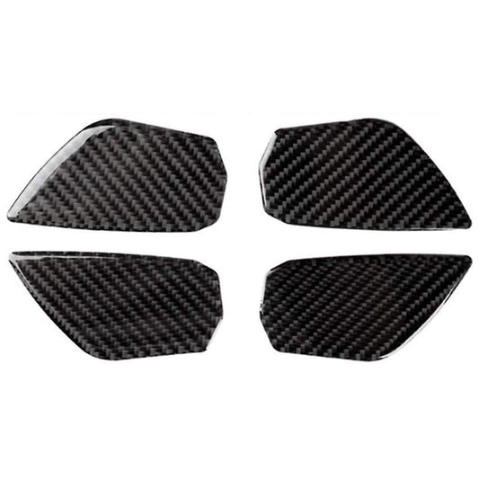 Car Carbon Fiber Door Wrist Trim Inner Door Handle Decoration Cover
