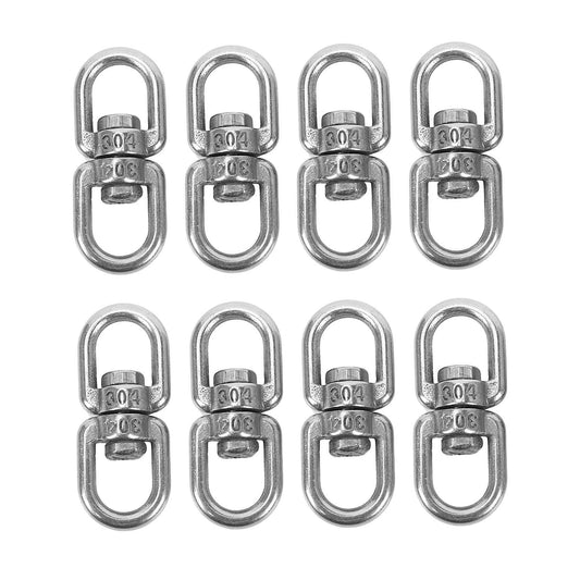 8pcs Stainless Steel Hanging Basket Plant Hanger Swivel Hook(m4)