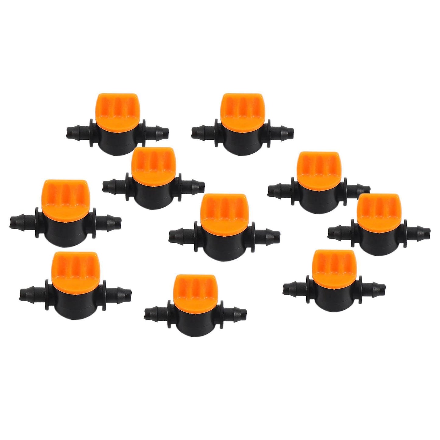 Mini Valve with 4/7mm Hose Irrigation Water Flow Control 30 Pcs