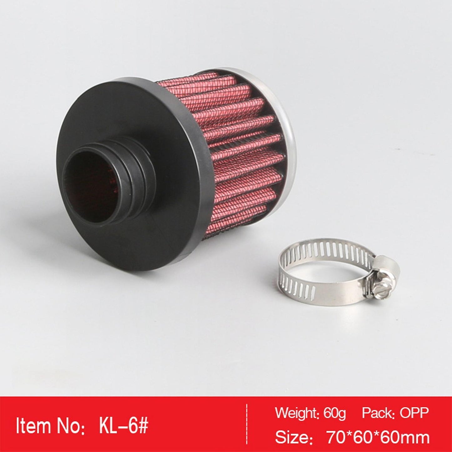 Universal 25mm Car Motor Cold Air Intake Filter Kit for Trucks