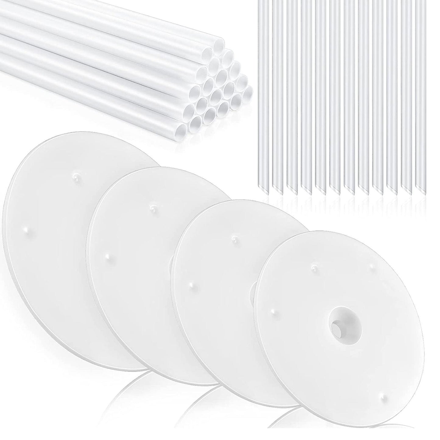 36 Pieces Plastic Cake Dowel Set 20pieces Cake Sticks and 4 Separator