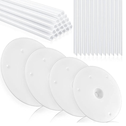 36 Pieces Plastic Cake Dowel Set 20pieces Cake Sticks and 4 Separator