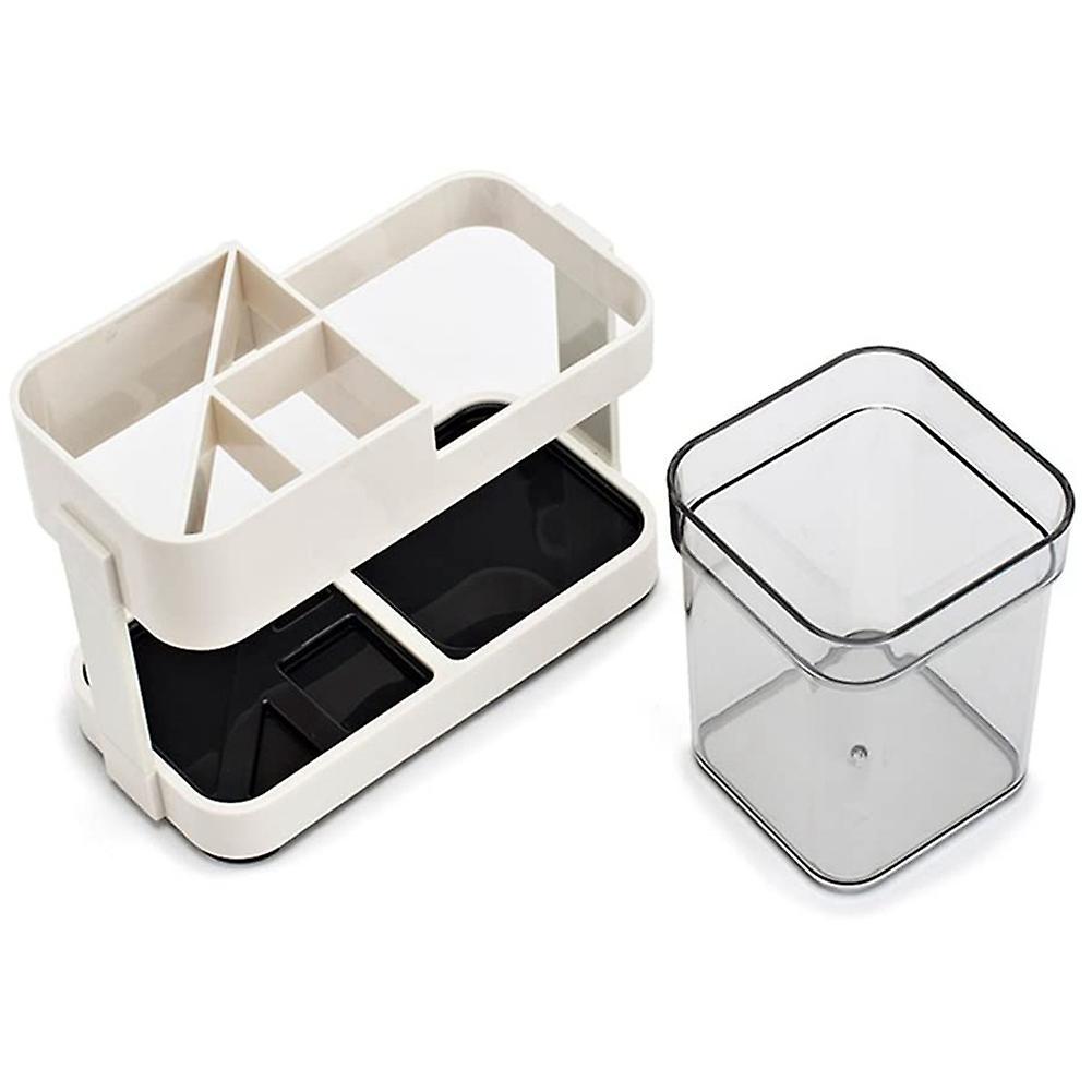Toothbrush Toothpaste Holder with 1 Cup Bathroom Storage Organizer