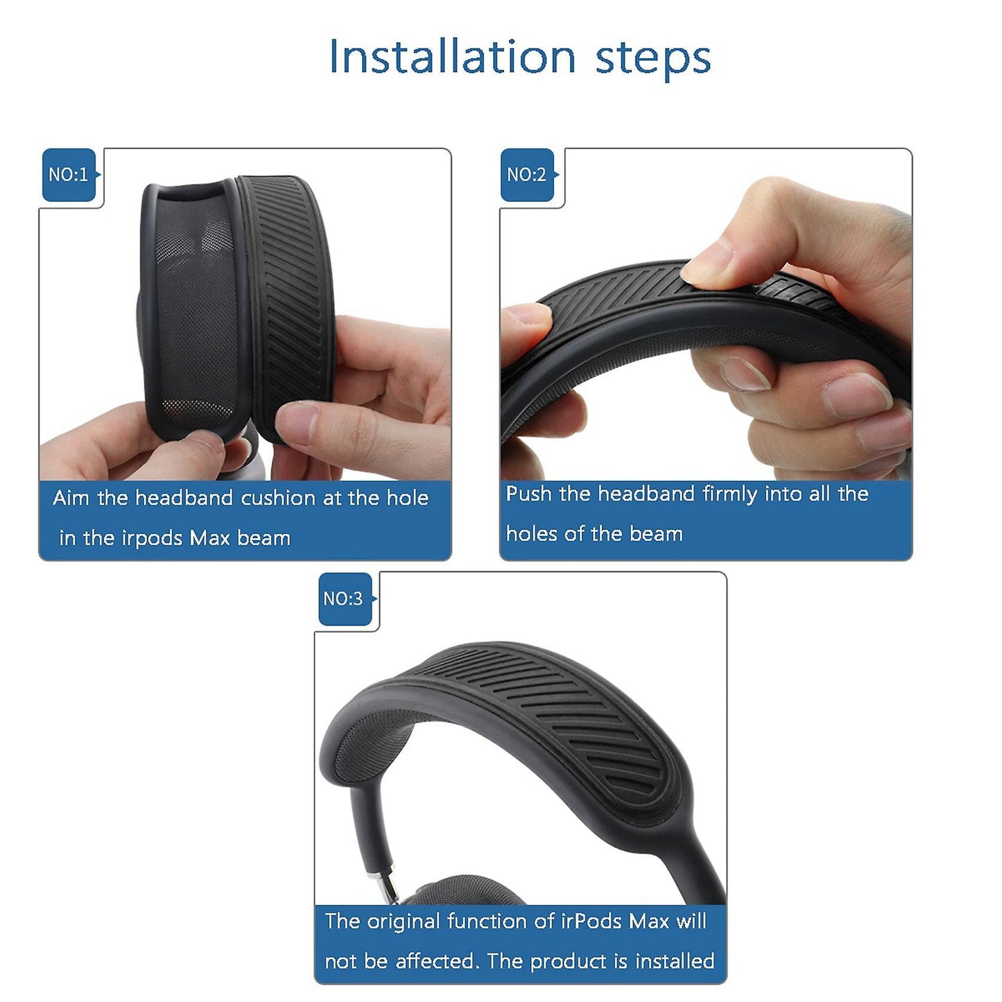 Silicone Headband Cover for Airpods Max Headphone Washable Cushion