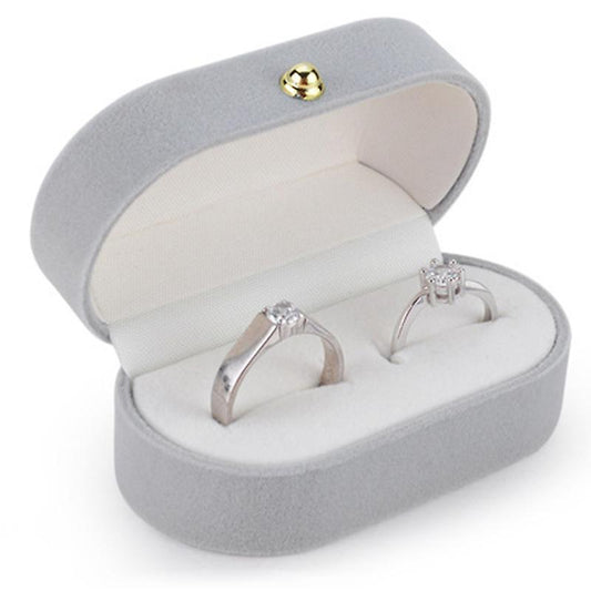 Velvet Silk Pair Ring Box Wedding Ring Box Single Ring Box Wedding A