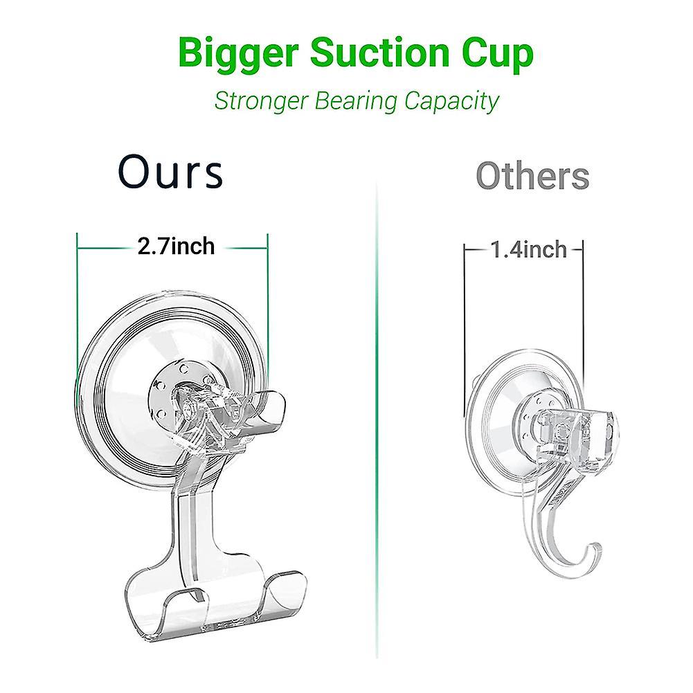 Shower Suction Hook, Suction Hook Detachable and Reusable Shower Hook