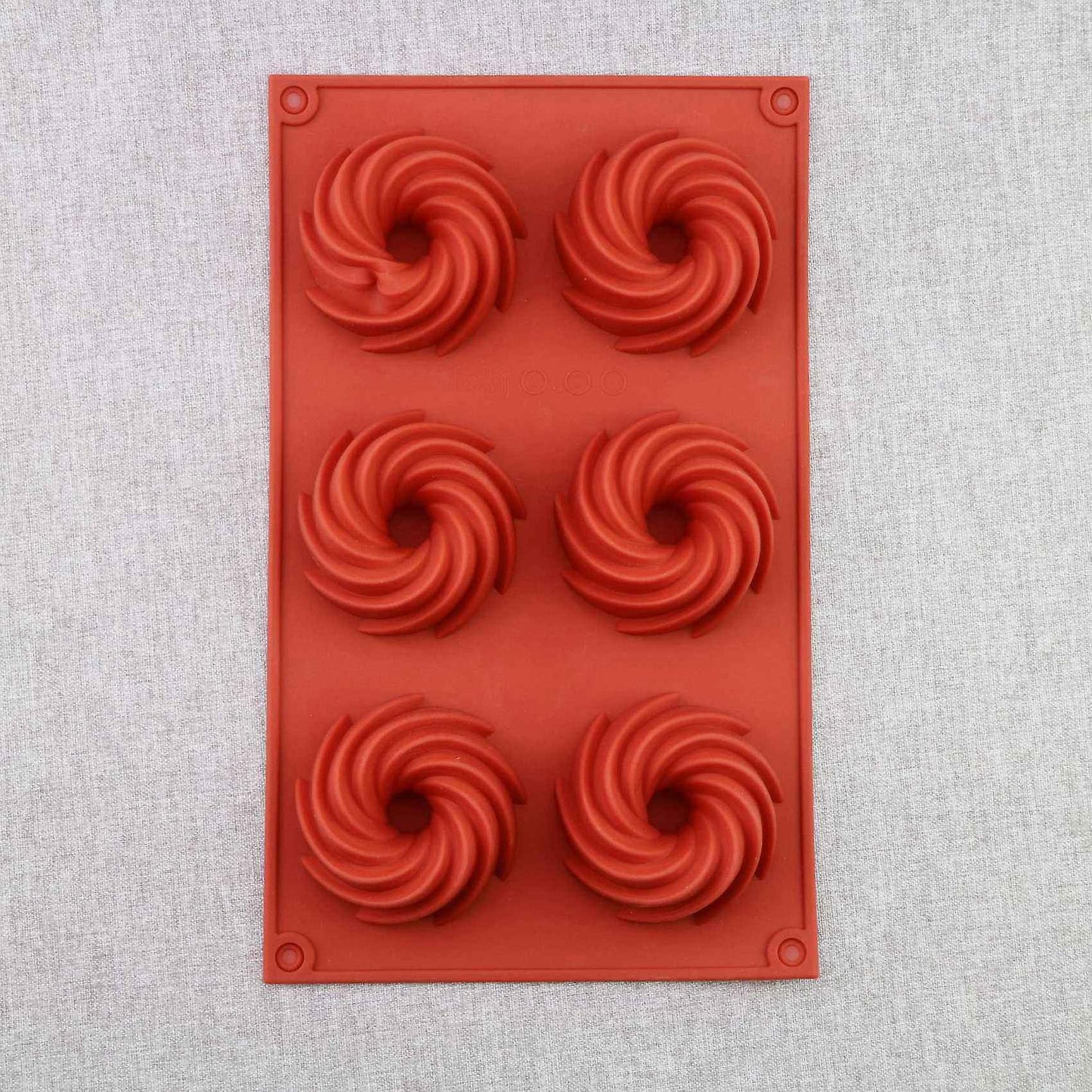 2 Pack 6 Hole Donut Swirl Cake Mold Diy Chocolate Cake Baking Mold