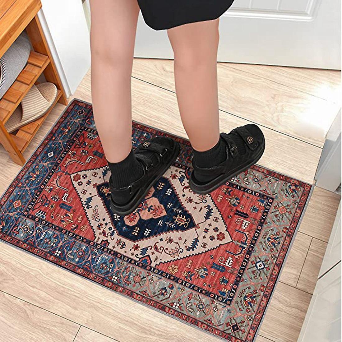 Indoor Door Mat Retro Indoor Floor Mat, Non Slip Dust Dirt Resist