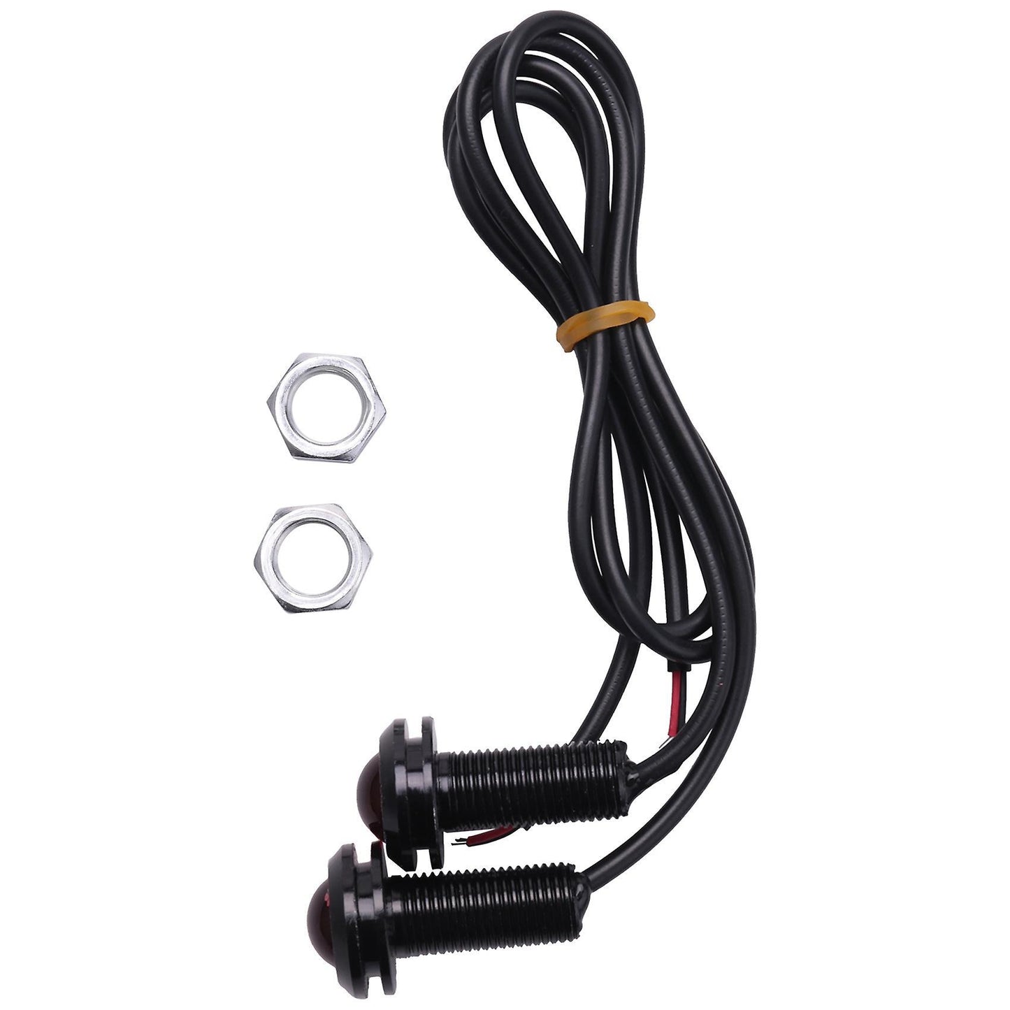 2 X Aguila Ojo Led Luz 18mm Dia Coche Vehiculo Senal Luz Roja