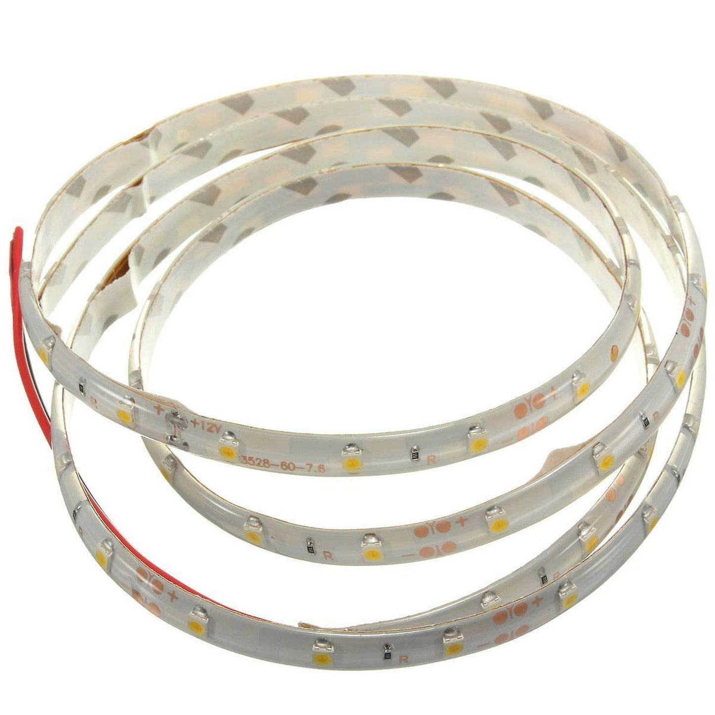 1m 60-3528 Smd Etanche Led Strip Lumineuse Dc12v(blanc Chaud)