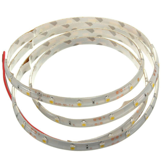 1m 60-3528 Smd Etanche Led Strip Lumineuse Dc12v(blanc Chaud)