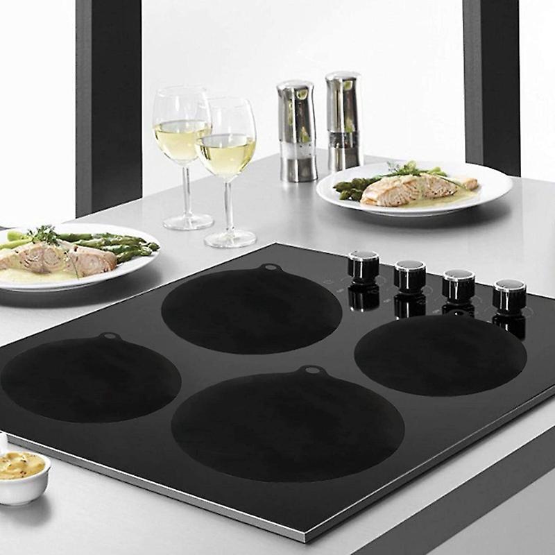 6 Pcs Induction Cooktop Mat Nonslip Silicone Heat Insulation Pad