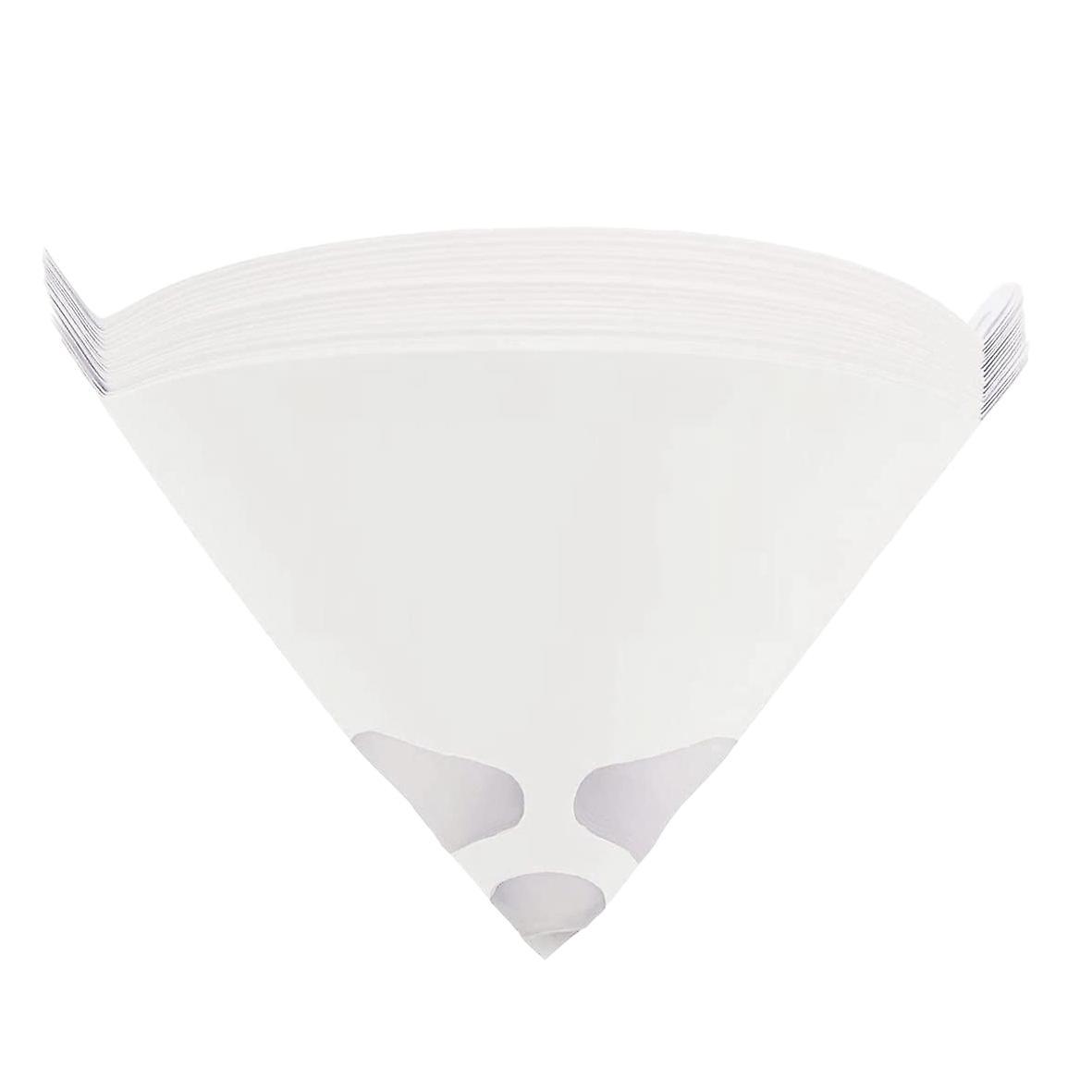 100 Pack 100 Micrometre Cone Paint Strainers with Fine Nylon Mesh