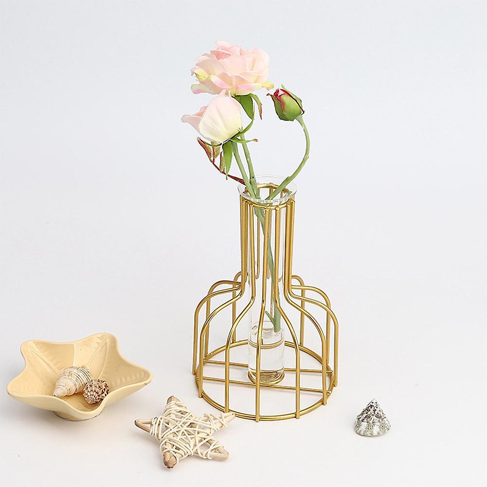 Transparent Glass Vase Home Decoration for Small Flowers Living Room