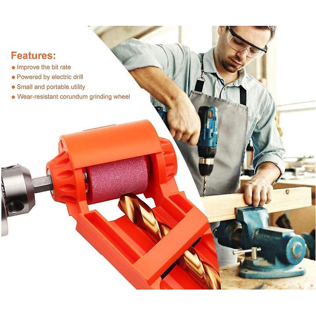 Drill Bit Sharpener Portable Diamond Drill Bit Sharpening Tool 2pcs