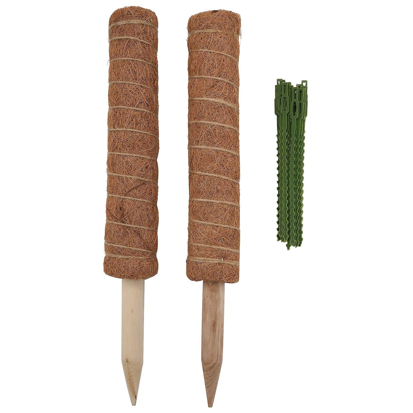 Moss Pole 40cm for Cheese Plant, Stackable Moss Stick and Ties