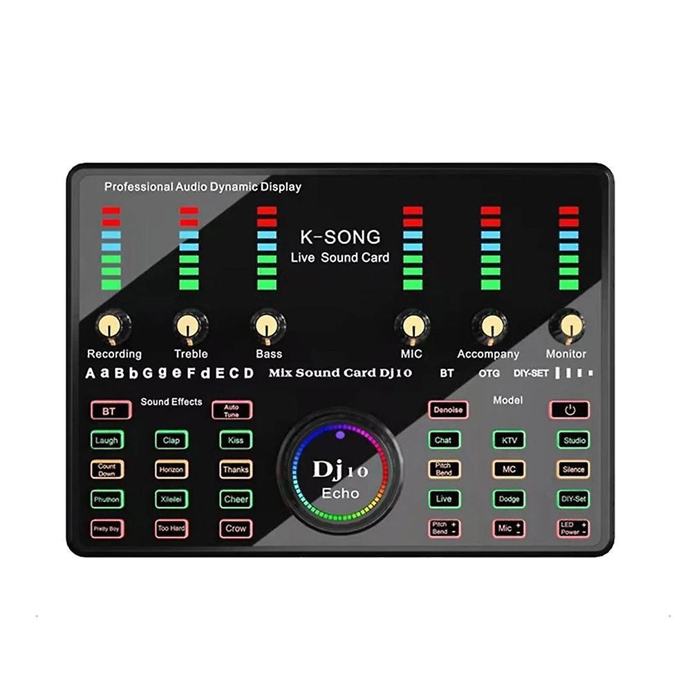 Bm800 Microphone Bluetooth Wireless Karaoke with Live(black)