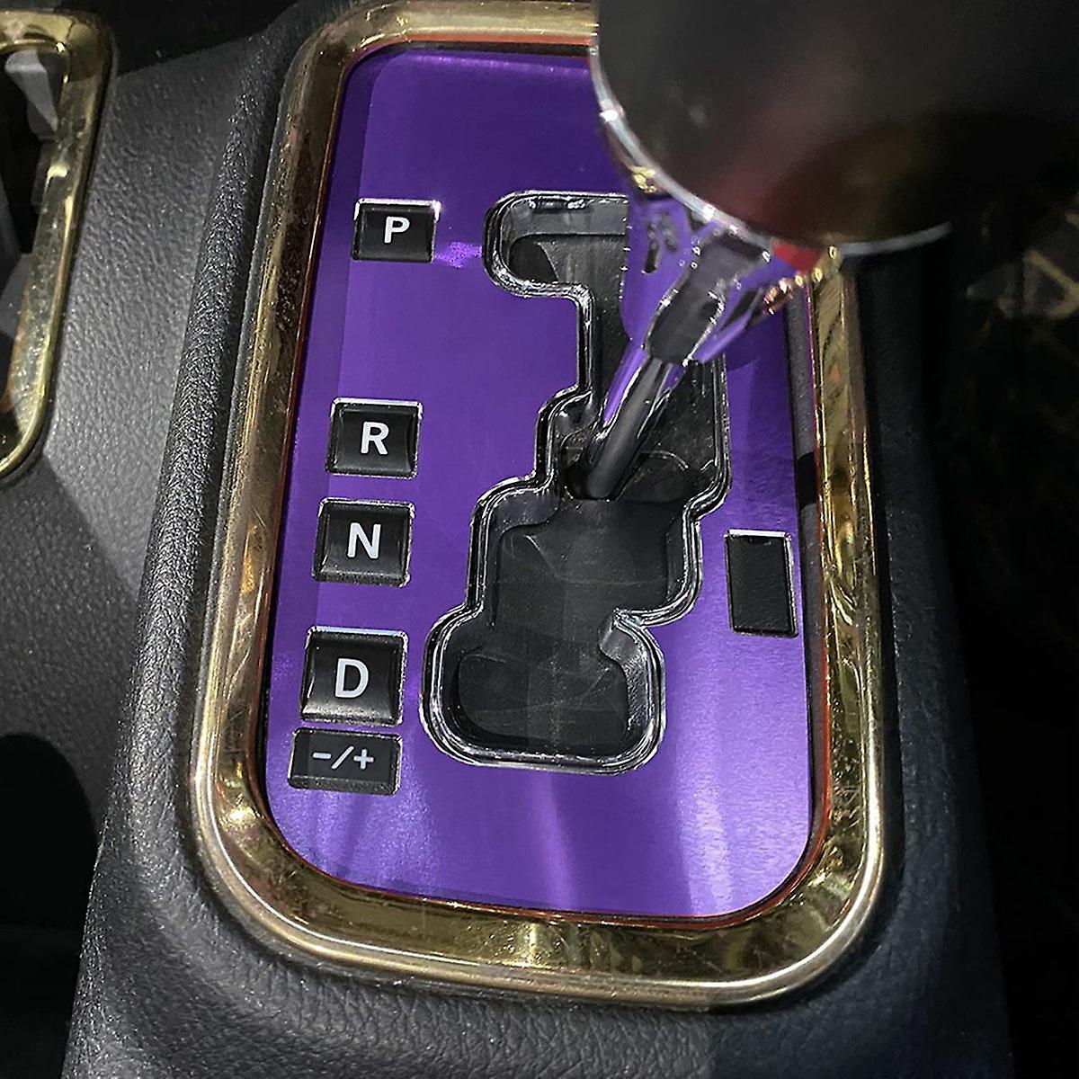 Gear Shifter Shift Box Cover Trim for Jeep Wrangler Aluminum (purple)