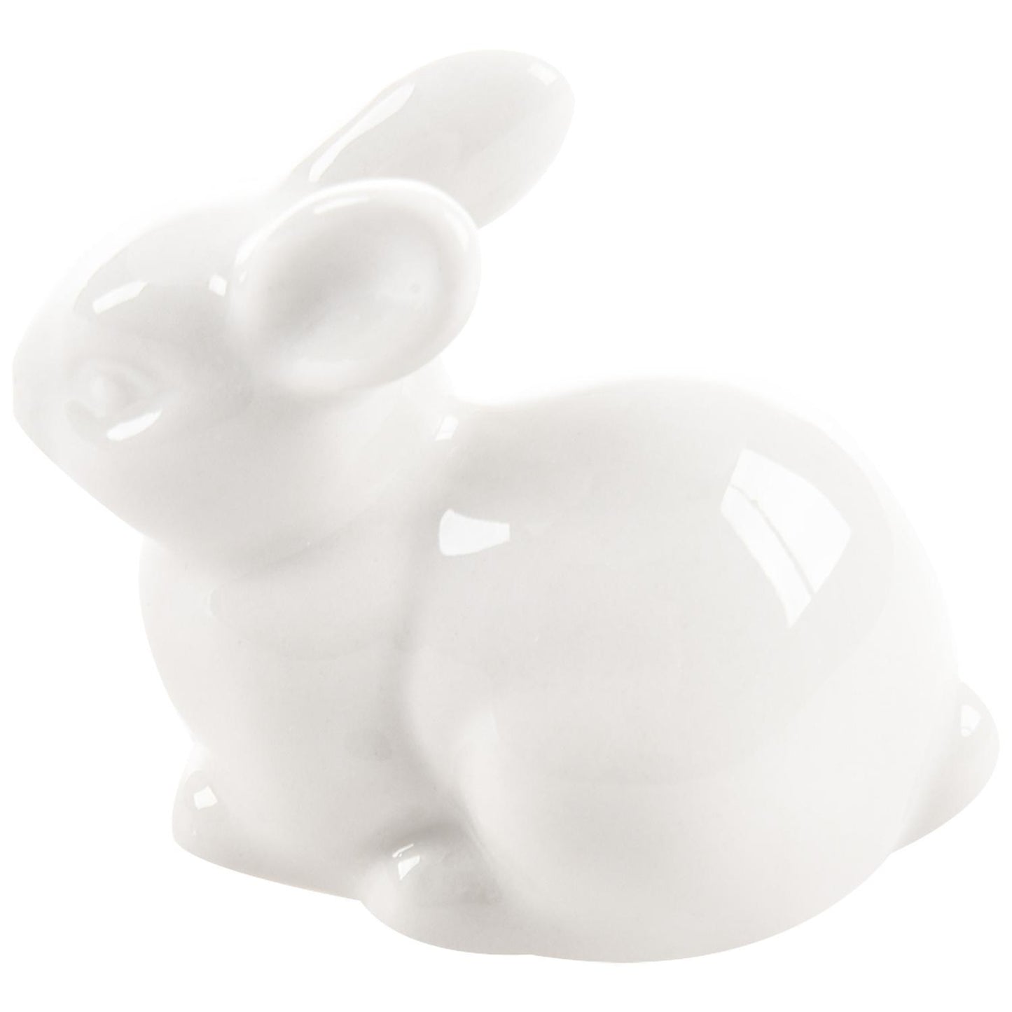 Cute Mini White Ceramic Rabbit Home Decoration Ornaments Medium