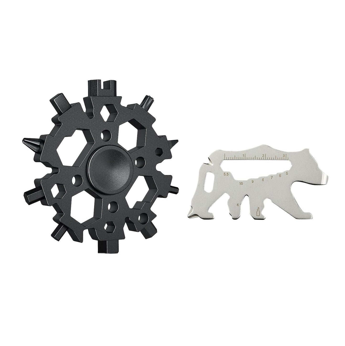 22-in-1 Snowflake Multitool with Multitool Card Wrench Gift for Men A