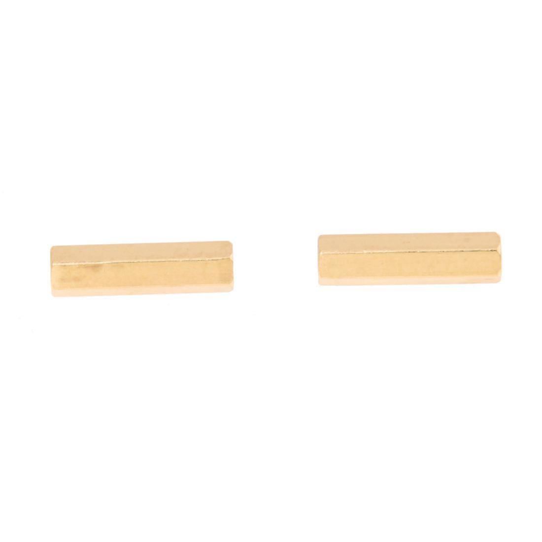 50pcs Gold Tone Hexagonal 18mm Long M3 Female Thread Standoff Spacer