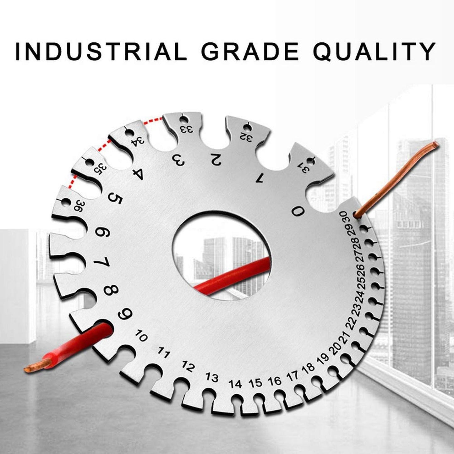 2 Pcs Wire Gauge Measurement Tool-round Wire Cable Sheet Thickness