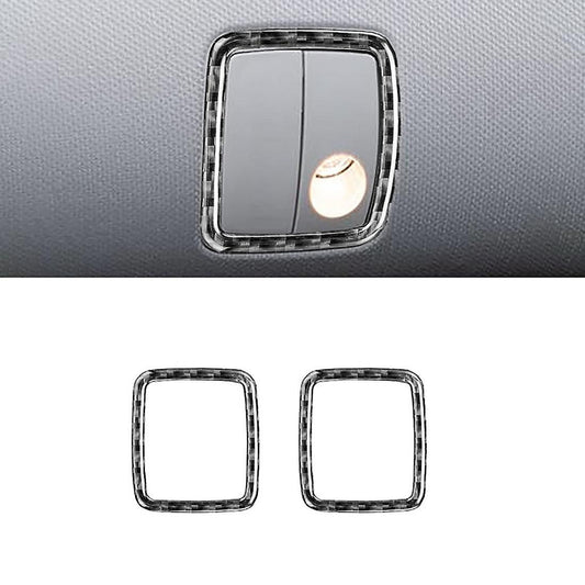Rear Side Reading Lights Decorative Sticker Carbon Fiber Frame