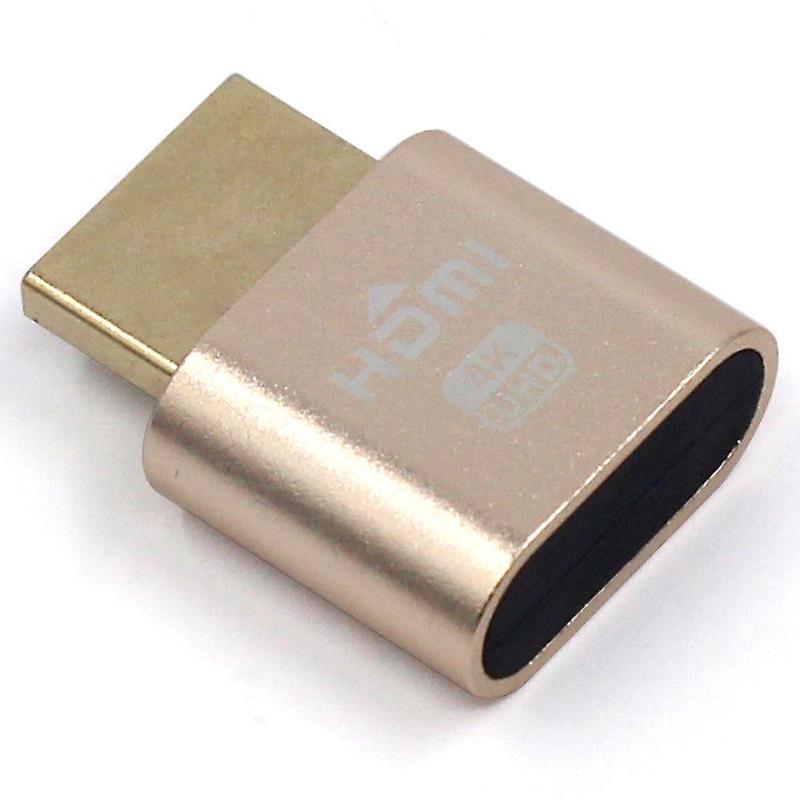 Vga Virtual Display Adapter Male Dummy Plug Edid Lock Plate