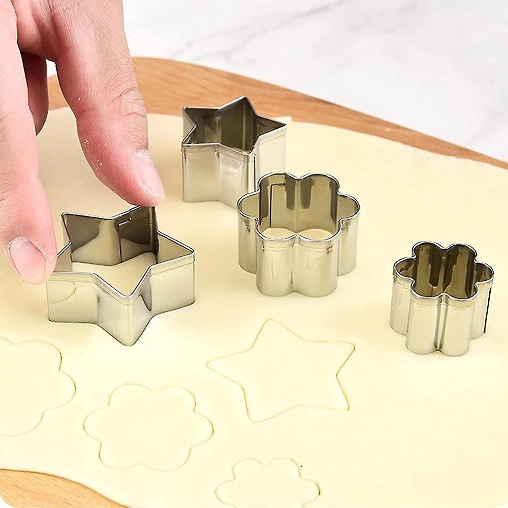Cookie Cutters Set, 30 Pcs Stainless Steel Biscuit Cutters Donut