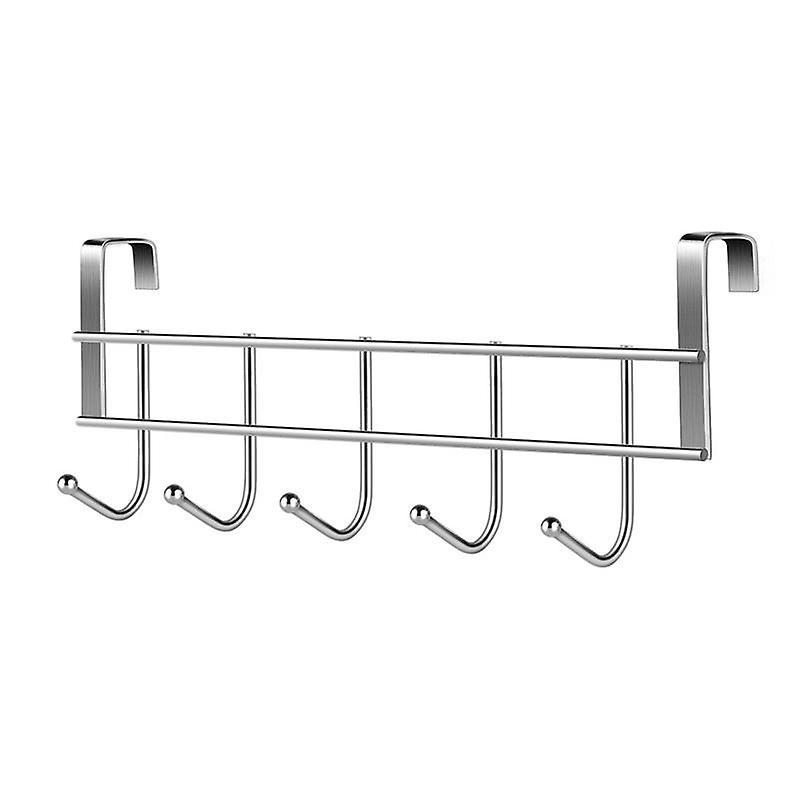 Over The Door 5 Hooks Organizer Rack Clothes Coat Hat Towel Hanger