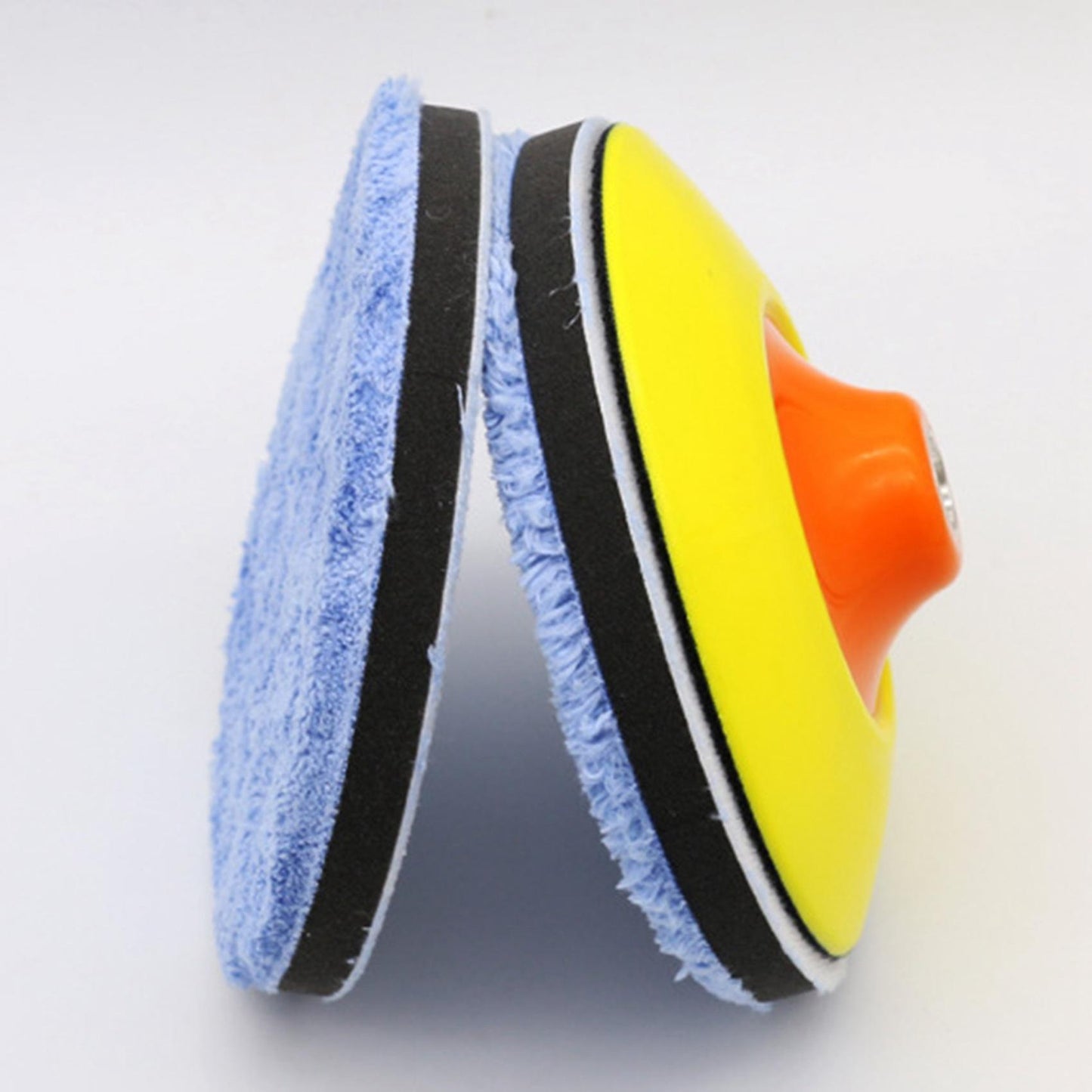 2pcs 3 Inch Microfiber Wax Collecting Tray,polishing Sponge Blue