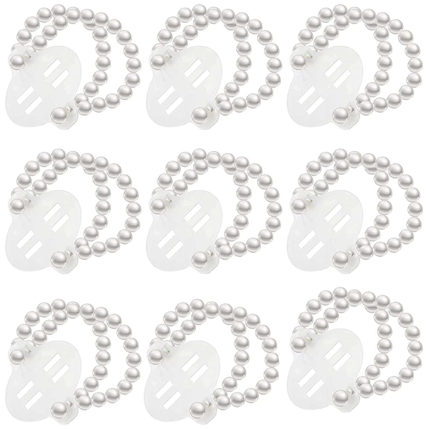 16pcs Elastic Pearl Wrist Bands Corsage Decor for Wedding Beach Party